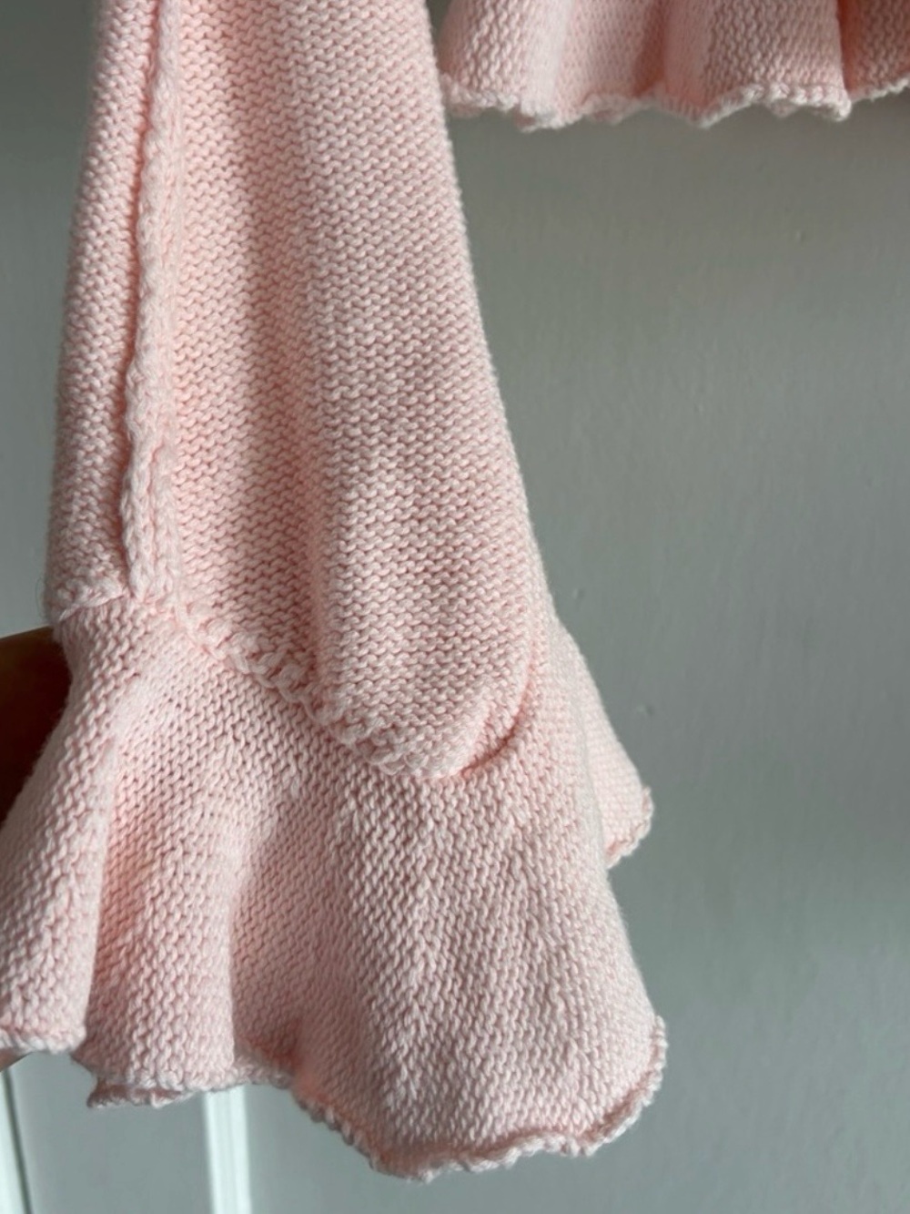 LPA Light Pink Ruffle Button-Front Cardigan - Picture 4 of 5